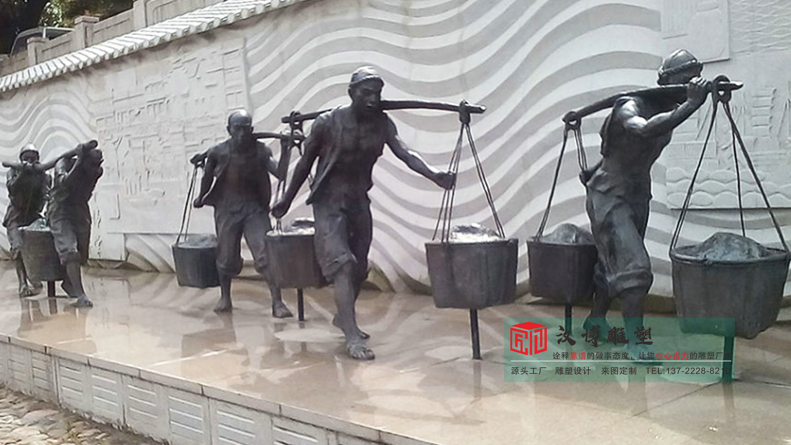 铸铜码头人物雕塑,景区公园城市小品,青铜雕塑加工厂