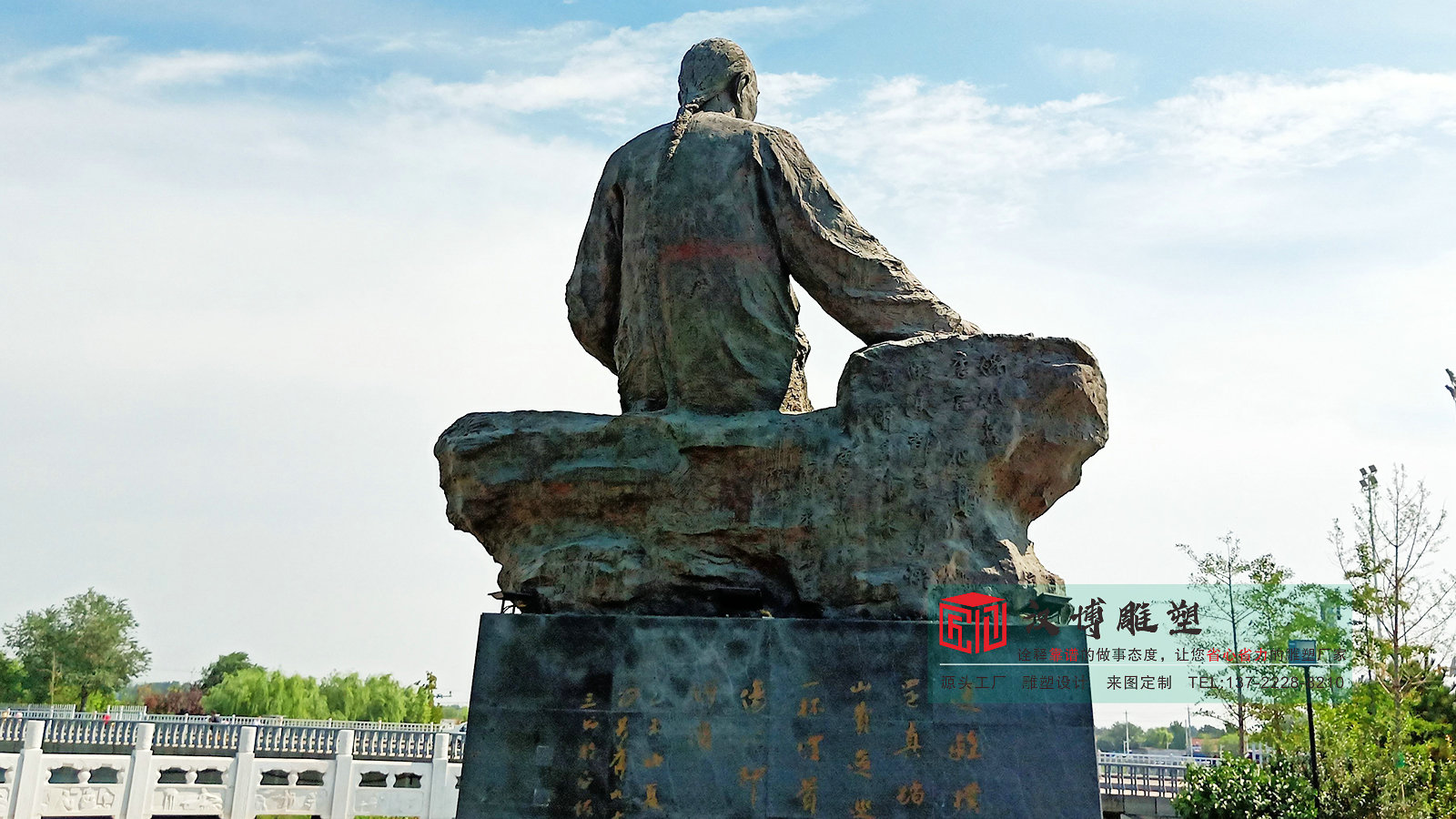 青铜曹雪芹人物雕塑,景区学校故居景观,青铜人物雕塑厂家定做