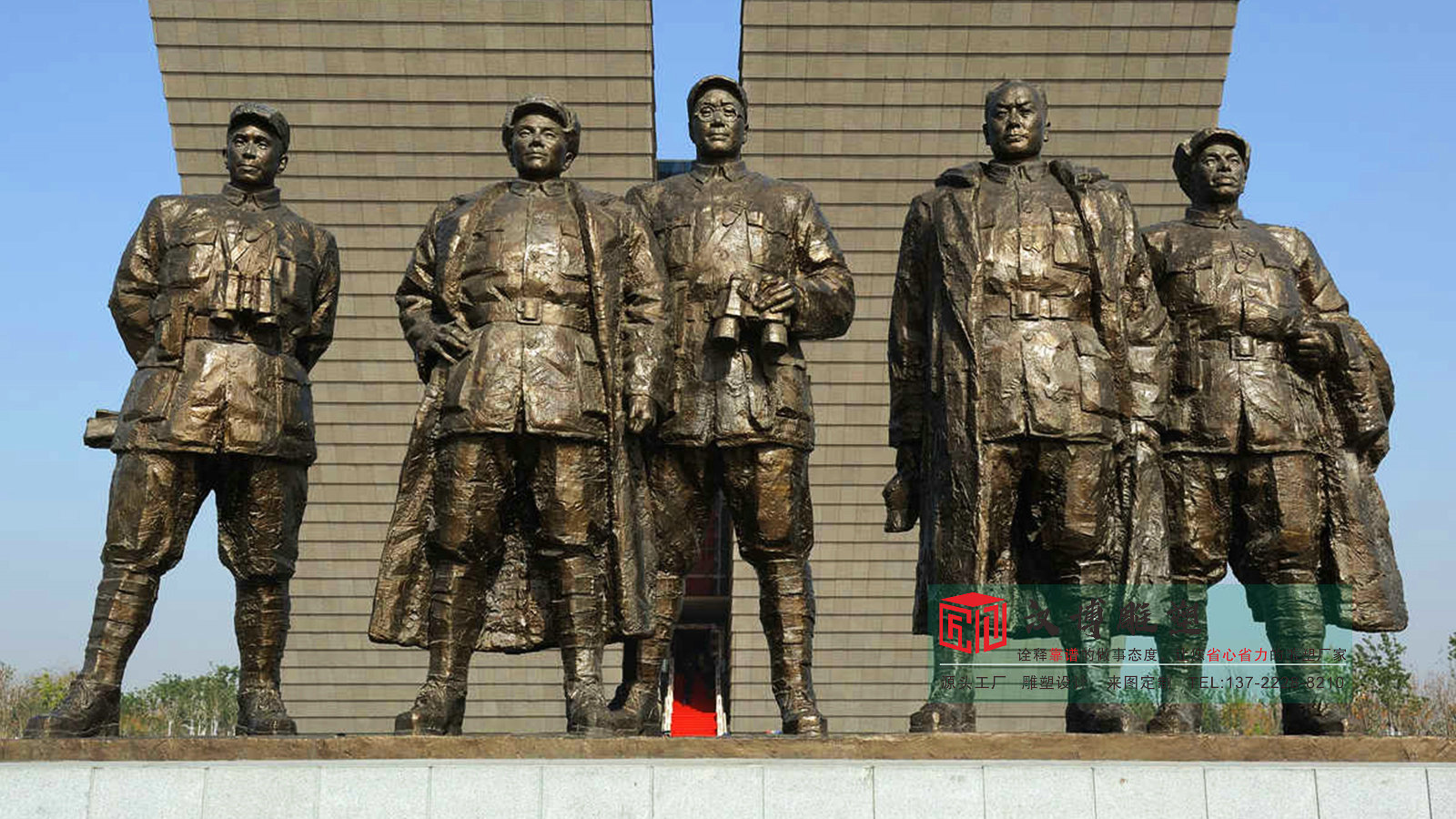 铸铜革命伟人雕塑,红色文化景区小品,黄铜人物雕塑源头厂家