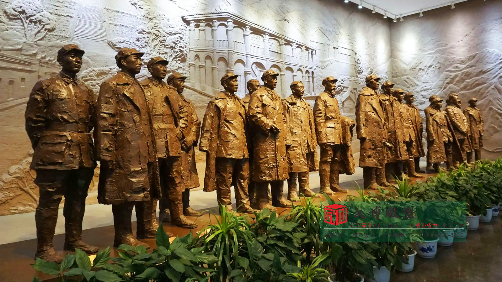 铸铜抗战红军雕塑,景区公园景观,青铜人物雕塑源头厂家