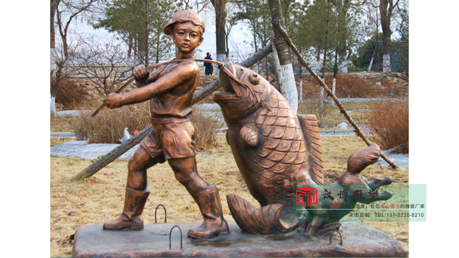 鑄銅漁民民俗小品雕塑,景區(qū)公園海邊景觀,黃銅人物雕塑源頭廠家