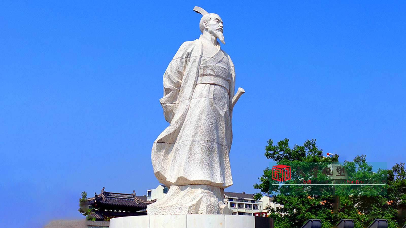 校园汉白玉雕塑,校园音乐馆雕塑,历史人物石雕摆件