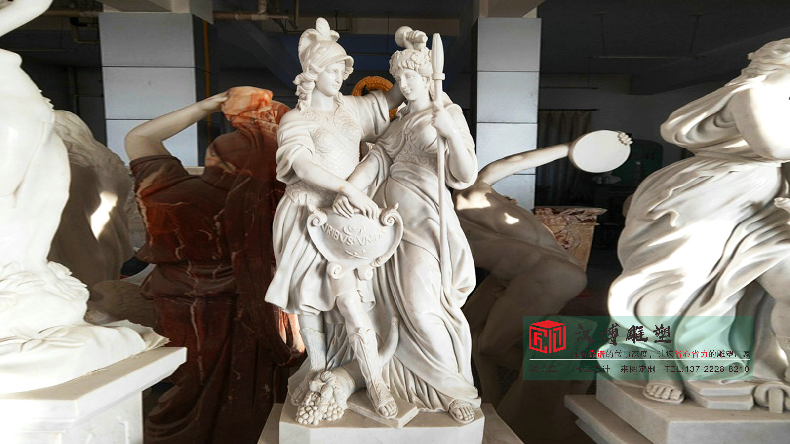 校园美术馆雕塑,画廊精品石雕雕塑,别墅装饰石雕加工工厂