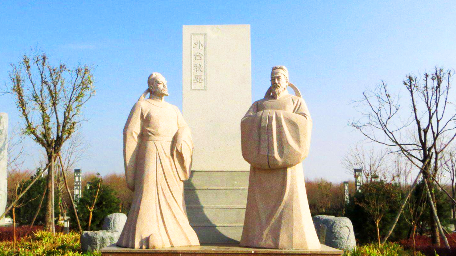 景区石雕雕塑,情景人物石雕雕塑,汉白玉人物石雕加工厂家