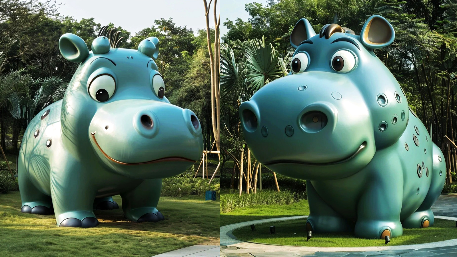 玻璃钢太空人加工,宇航员大型摆件厂家,卡通动物雕塑定制