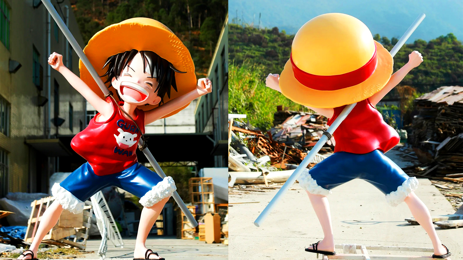 玻璃钢海贼王雕塑,玻璃钢商场景观雕塑,玻璃钢雕塑加工源头