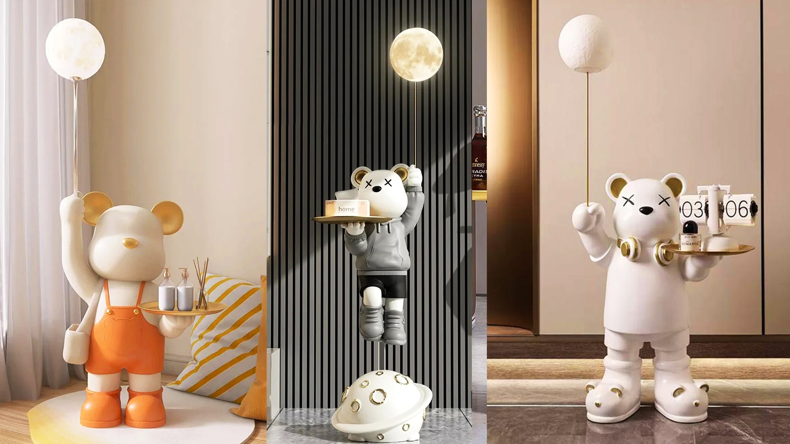 玻璃钢潮玩加工厂,彩绘景观定制,抽象雕塑摆件