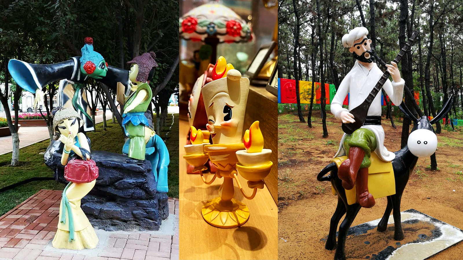 动画电影玩偶雕塑,户外街头景观雕塑,卡通人物雕塑定制摆件
