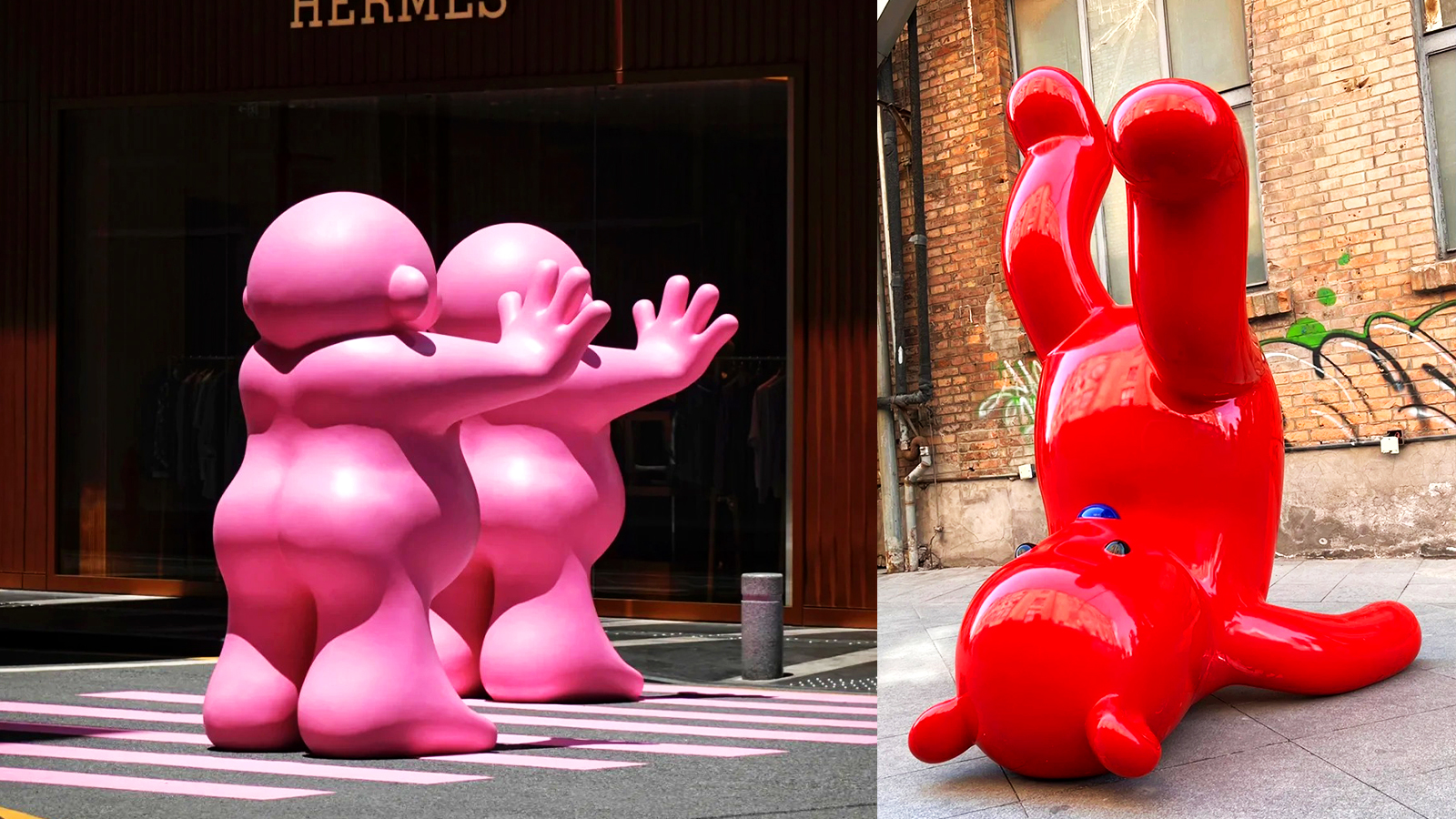 玻璃钢卡通兔子厂家,城市动物雕塑制作厂家,园林卡通景观定制